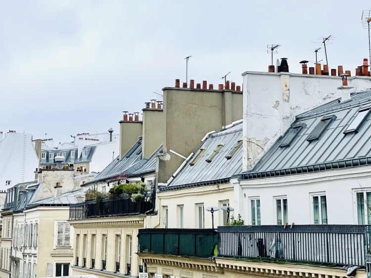 Paris rooftops in 9th arrondissement